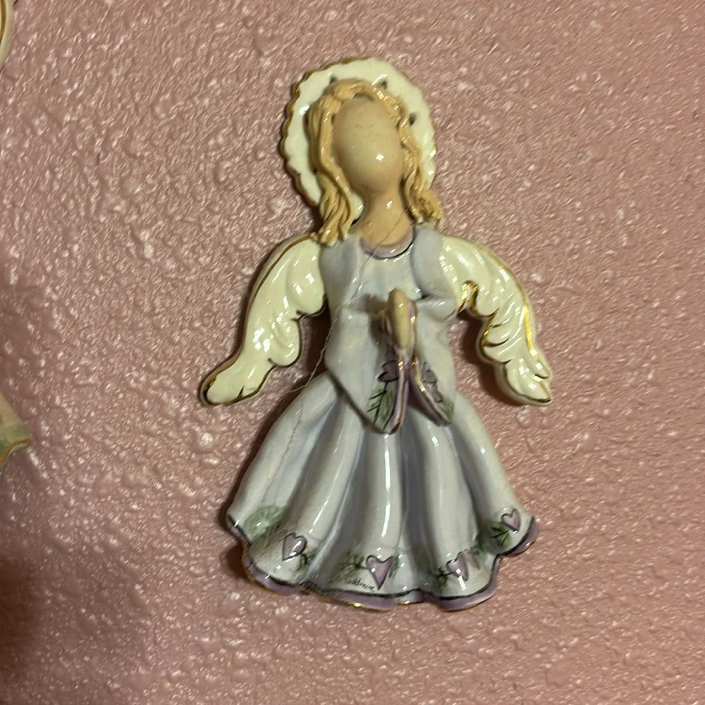 Blue Sky Clayworks Trio of Angels Large 10”x6” Small 6”x4”